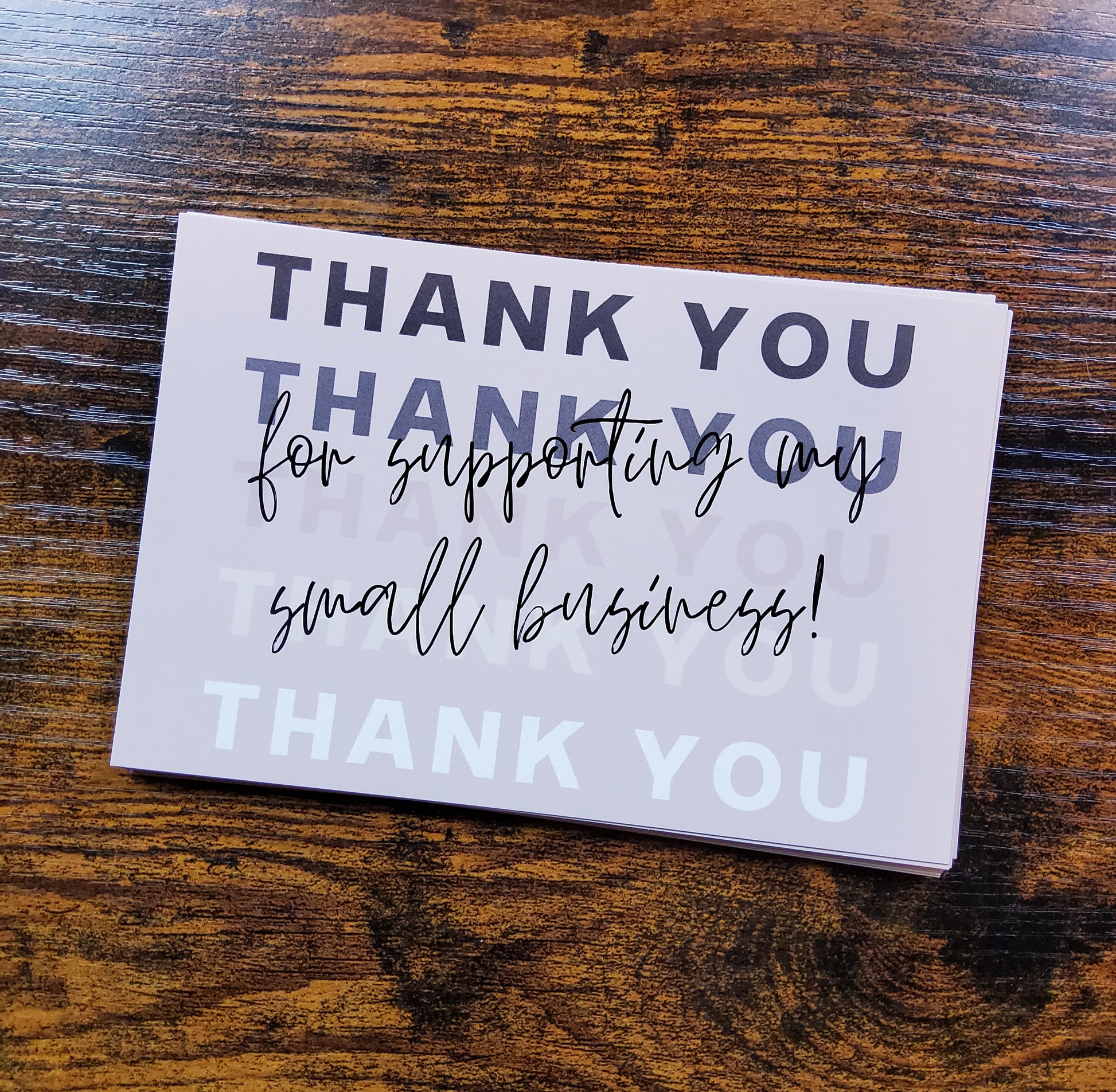 4x6 -Thank you cards- Neutral