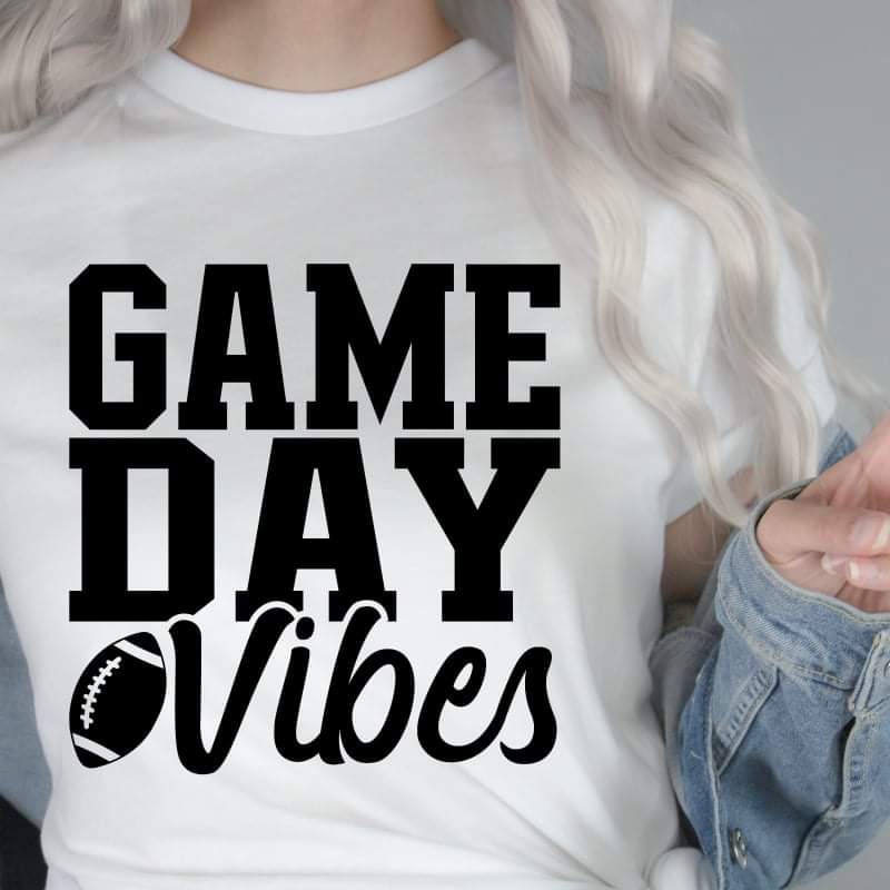 Adult: (Game Day Vibes ) Screen Print -RTS